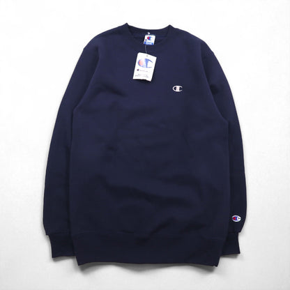 Champion 90年代 USA製 刺繍タグ スウェット トレーナー M ネイビー 未使用品 デッドストック