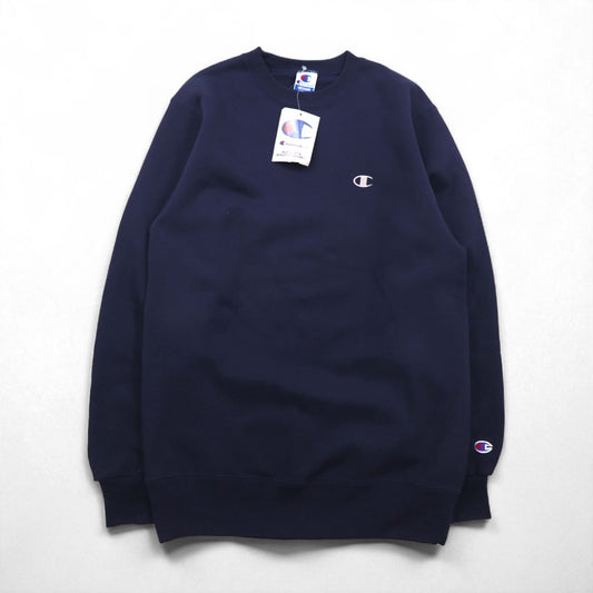 Champion 90年代 USA製 刺繍タグ スウェット トレーナー M ネイビー 未使用品 デッドストック