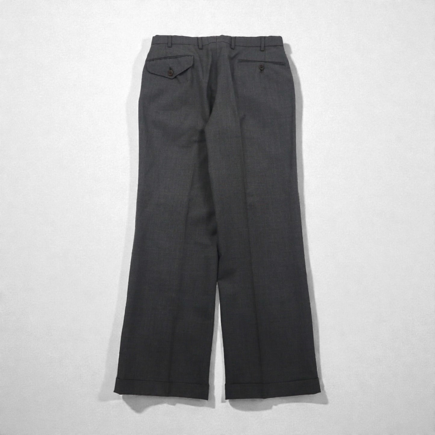 Polo Ralph Lauren 80年代 日本製 ピークドラペル ダブルブレスト セットアップ スーツ M グレー 金ボタン