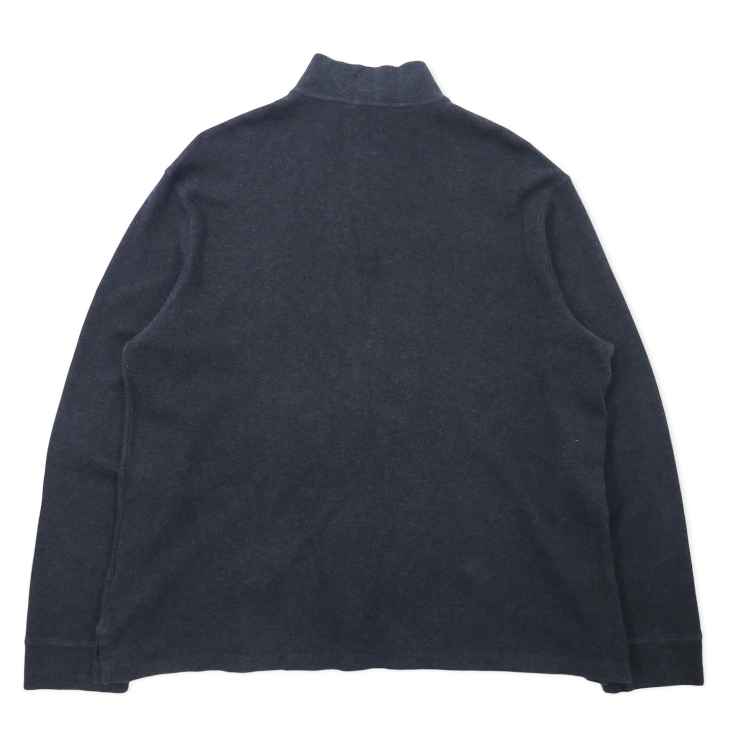 POLO RALPH LAUREN ハーフジップ スウェット XL グレー コットン