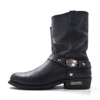 HARLEY DAVIDSON USA製 バイカーズ リングブーツ エンジニアブーツ 26cm ブラック レザー