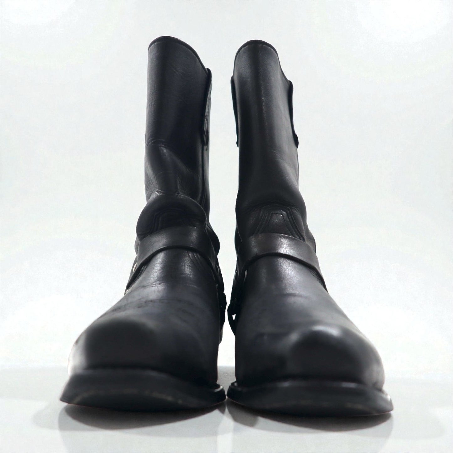 HARLEY DAVIDSON USA製 バイカーズ リングブーツ エンジニアブーツ 26cm ブラック レザー