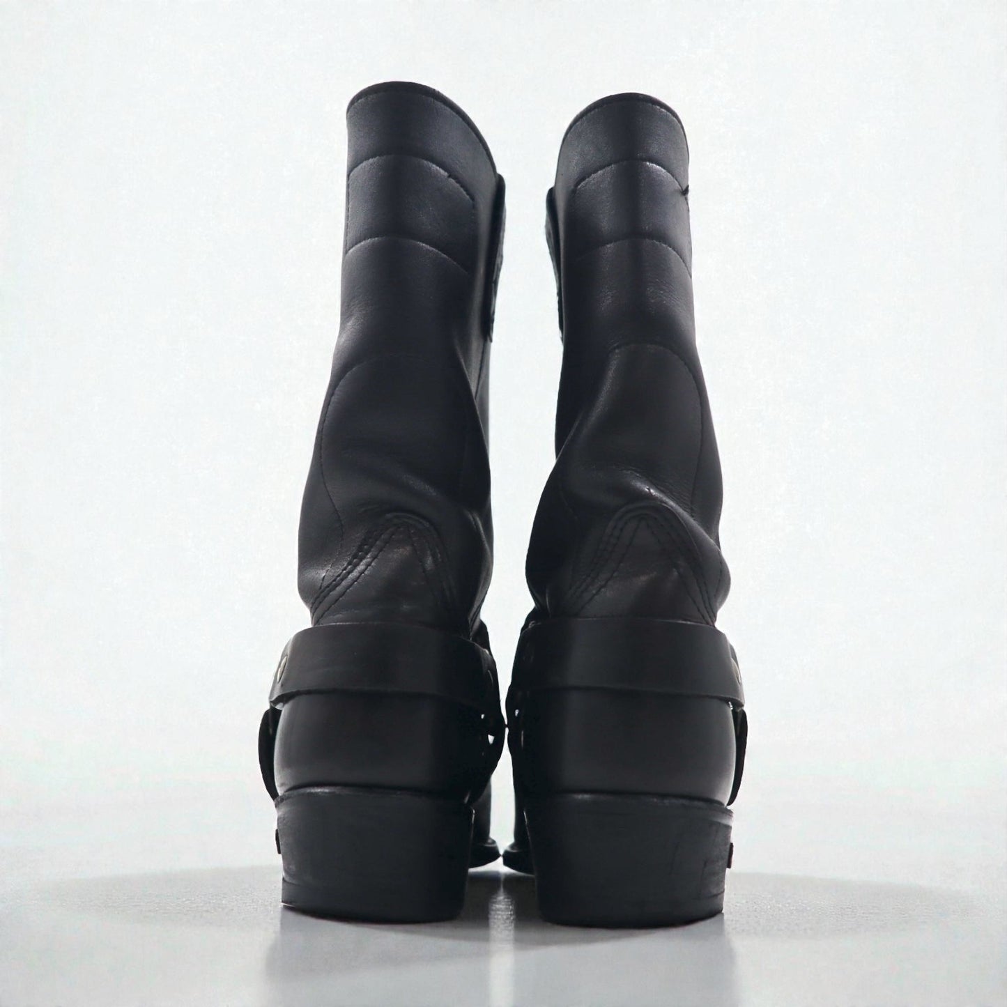 HARLEY DAVIDSON USA製 バイカーズ リングブーツ エンジニアブーツ 26cm ブラック レザー