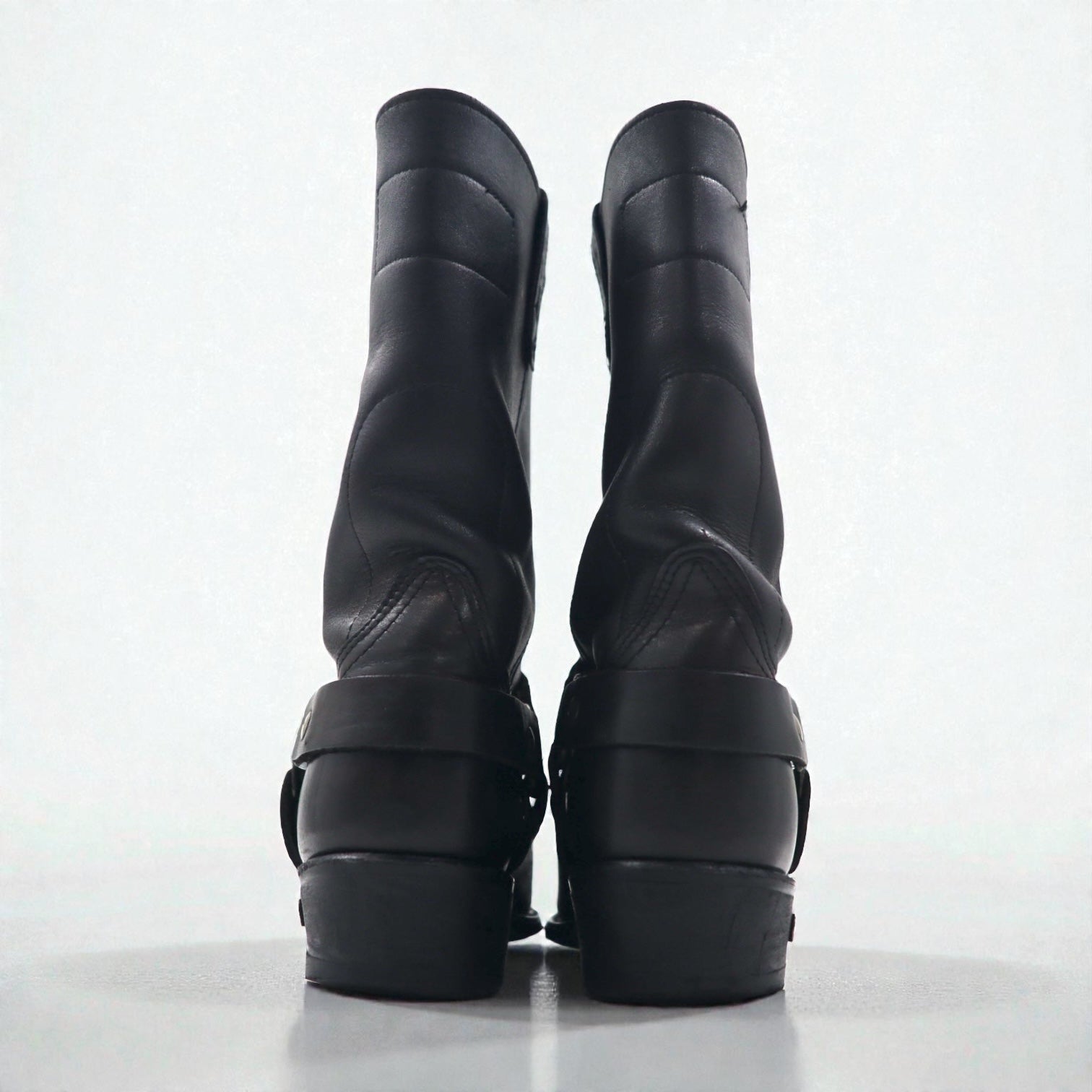 HARLEY DAVIDSON USA製 バイカーズ リングブーツ エンジニアブーツ 26cm ブラック レザー