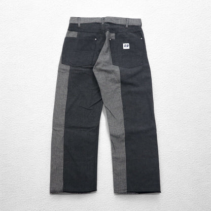 AiE ( Nepenthes ) 22AW USA製 クレイジーパターンパンツ Krazy Pant M グレー ヒッコリーストライプ ヘリンボーン 未使用品
