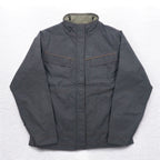 REI Outdoor Mountain Jacket S Grey Nylon Double Zip ELEMENTS