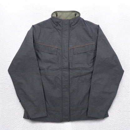 REI アウトドア マウンテンジャケット S グレー ナイロン ダブルジップ ELEMENTS