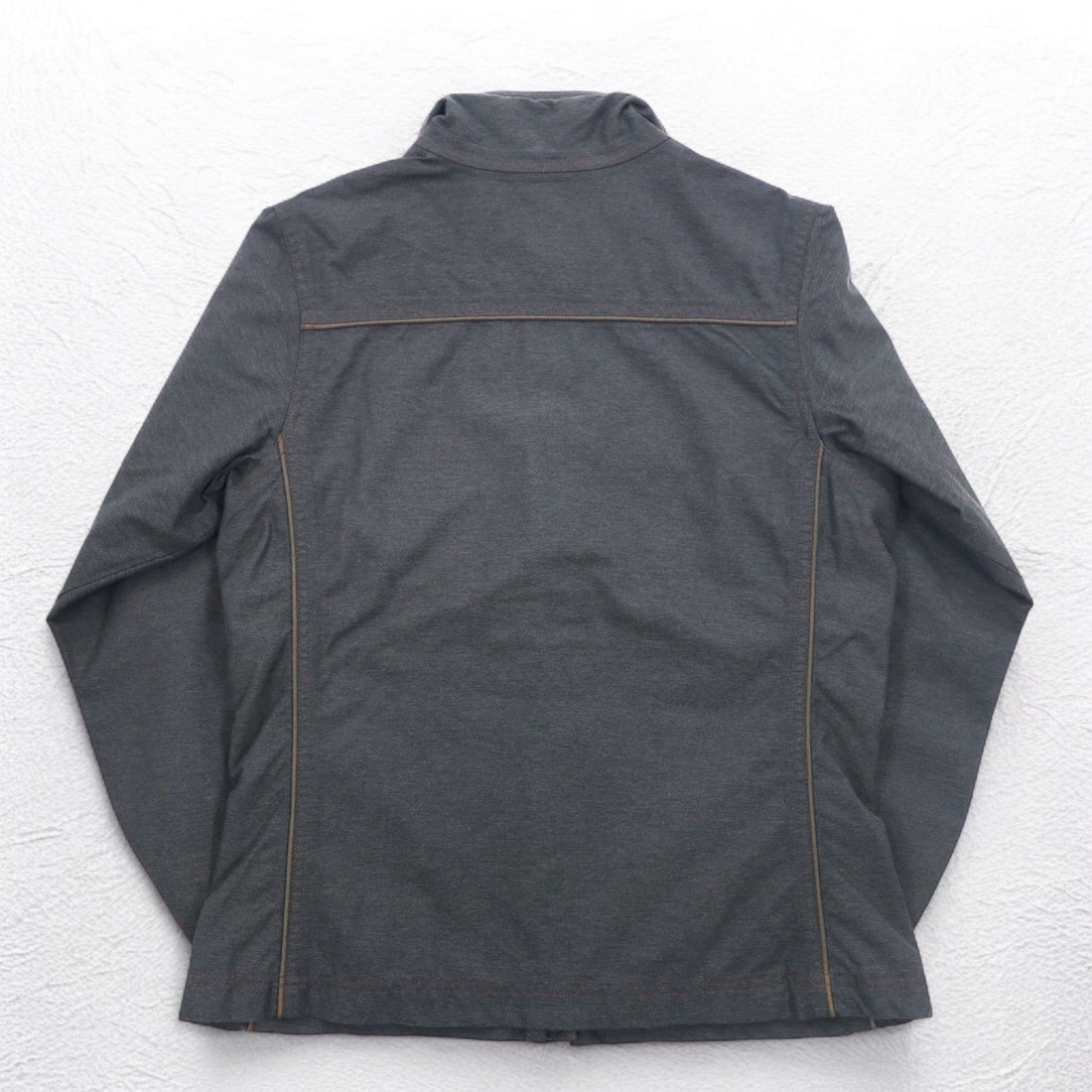 REI Outdoor Mountain Jacket S Grey Nylon Double Zip ELEMENTS