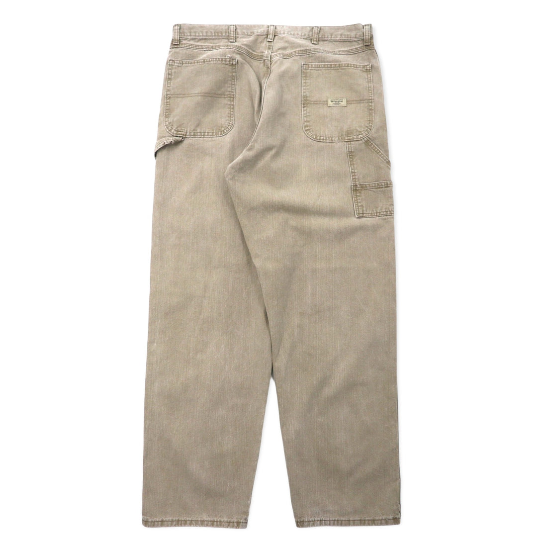 Wrangler Baggy Denim Painter Pants, Size 38, Khaki, Cotton, 94LSWTM, Made in Mexico