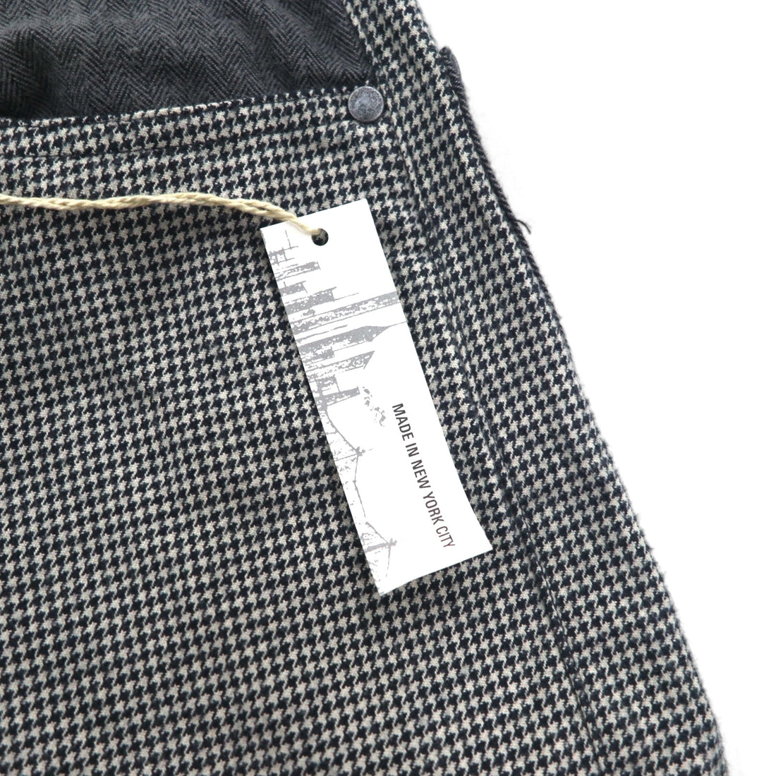 AiE ( Nepenthes ) 22AW USA製 クレイジーパターンパンツ Krazy Pant M グレー ヒッコリーストライプ ヘリンボーン 未使用品