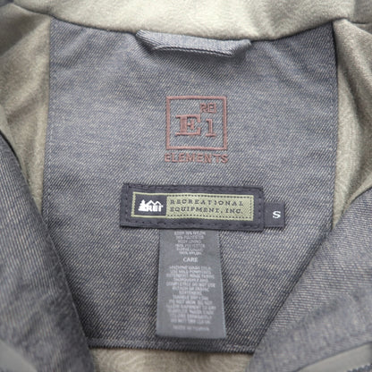 REI アウトドア マウンテンジャケット S グレー ナイロン ダブルジップ ELEMENTS