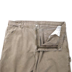 Wrangler Baggy Denim Painter Pants, Size 38, Khaki, Cotton, 94LSWTM, Made in Mexico