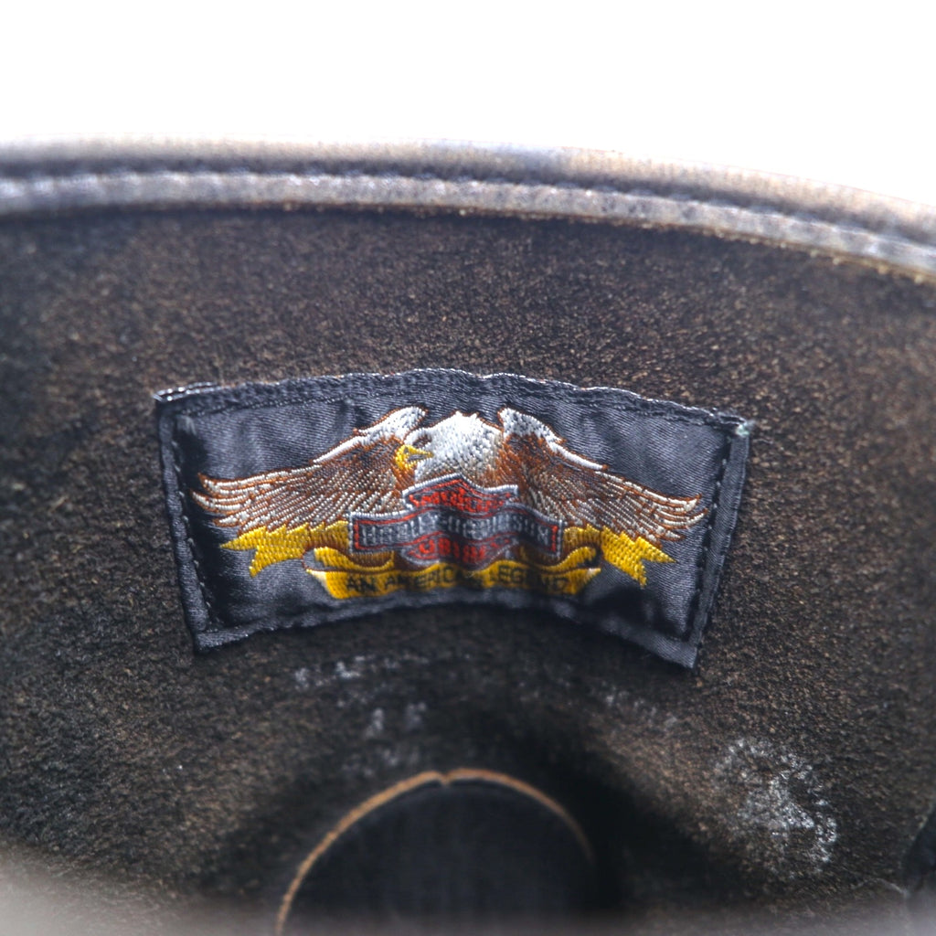 HARLEY DAVIDSON USA製 バイカーズ リングブーツ エンジニアブーツ 26cm ブラック レザー