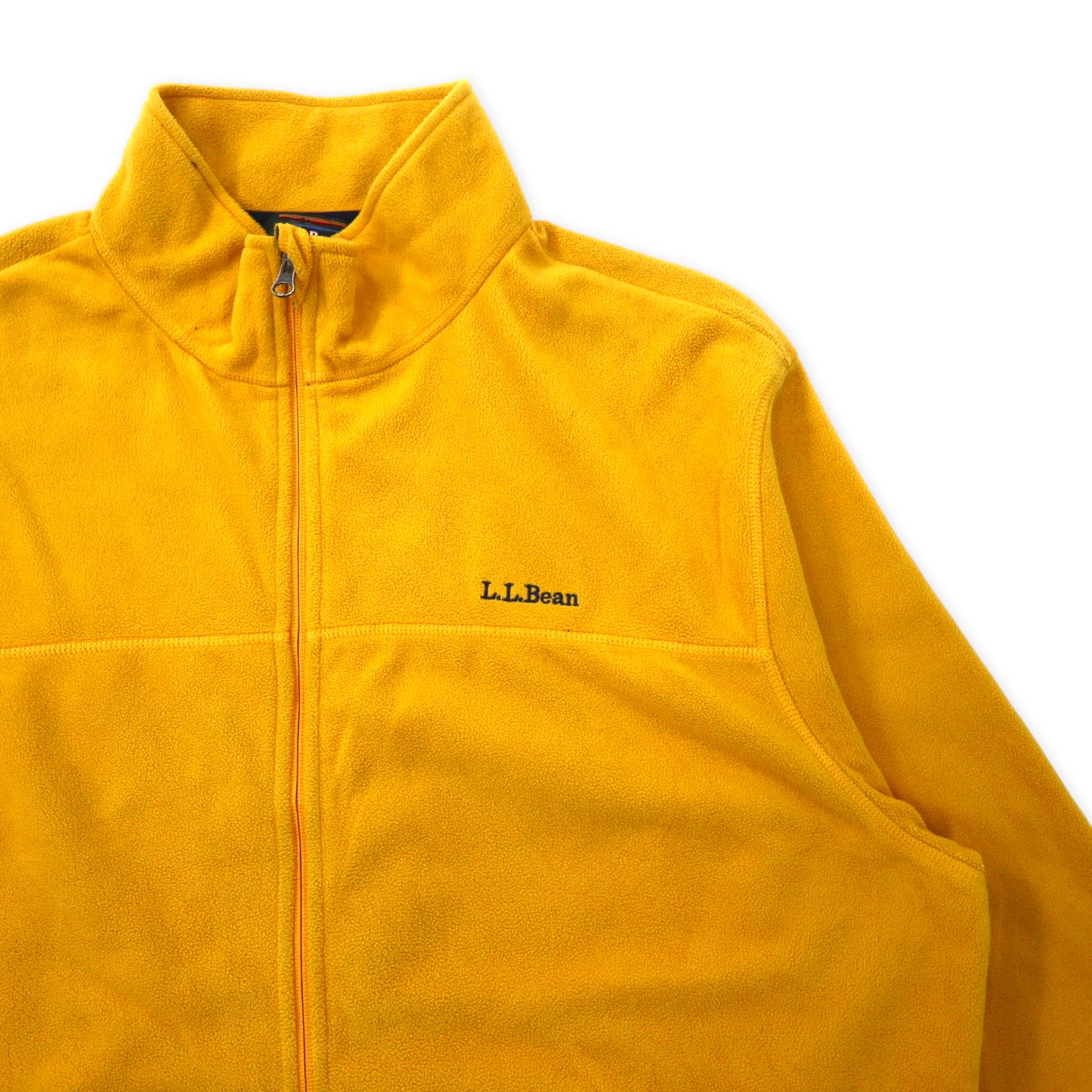 L.L.Bean Full Zip FLEECE Jacket XL Yellow Polyester Polartec One