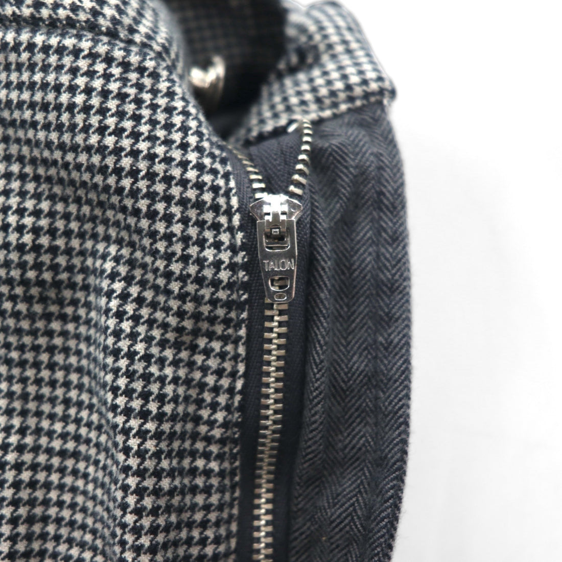 AiE ( Nepenthes ) 22AW USA製 クレイジーパターンパンツ Krazy Pant M グレー ヒッコリーストライプ ヘリンボーン 未使用品