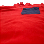 POLO RALPH LAUREN ハーフスナップ フリースジャケット スナップT L レッド ポリエステル スモールポニー 刺繍