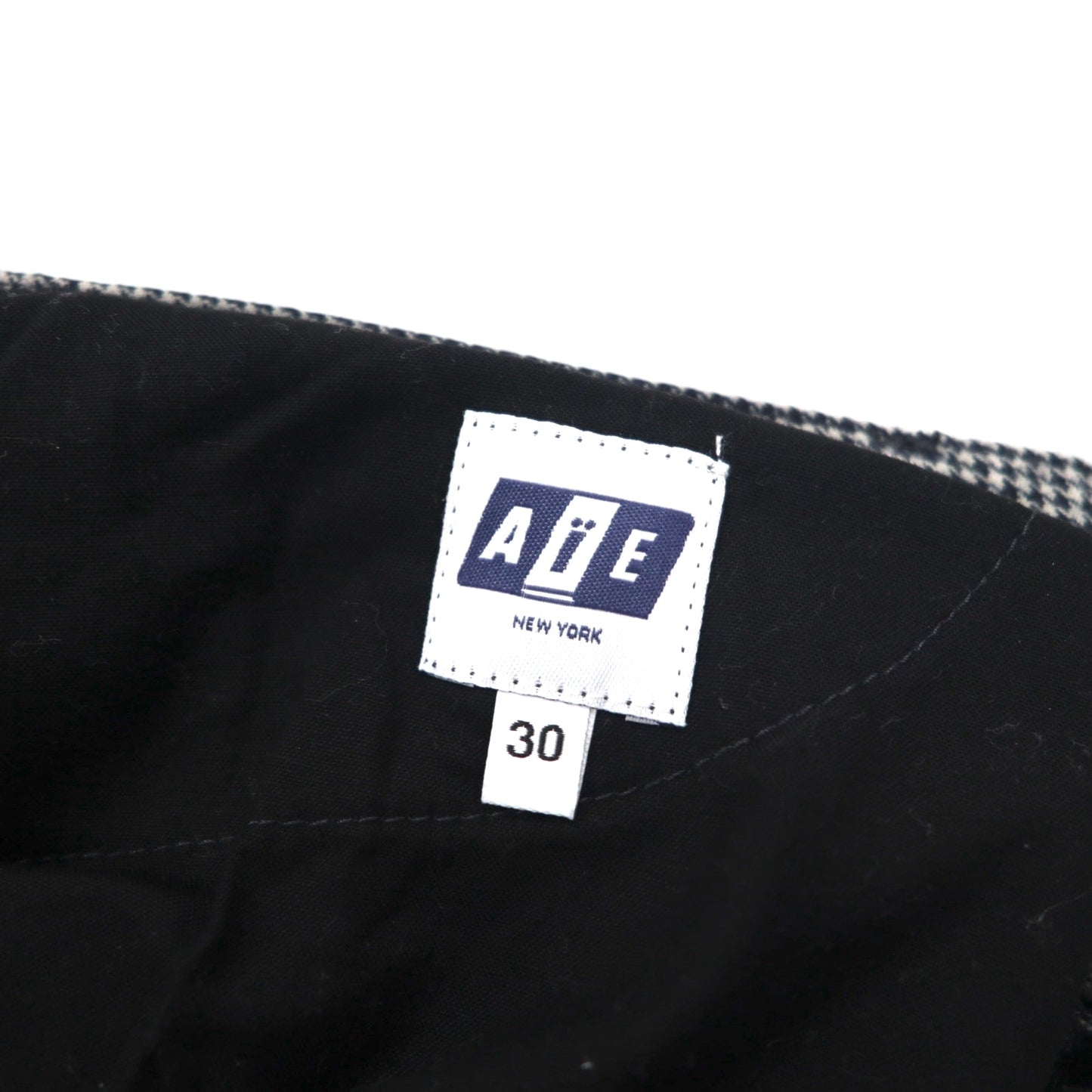 AiE ( Nepenthes ) 22AW USA製 クレイジーパターンパンツ Krazy Pant M グレー ヒッコリーストライプ ヘリンボーン 未使用品