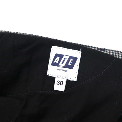 AiE ( Nepenthes ) 22AW USA製 クレイジーパターンパンツ Krazy Pant M グレー ヒッコリーストライプ ヘリンボーン 未使用品