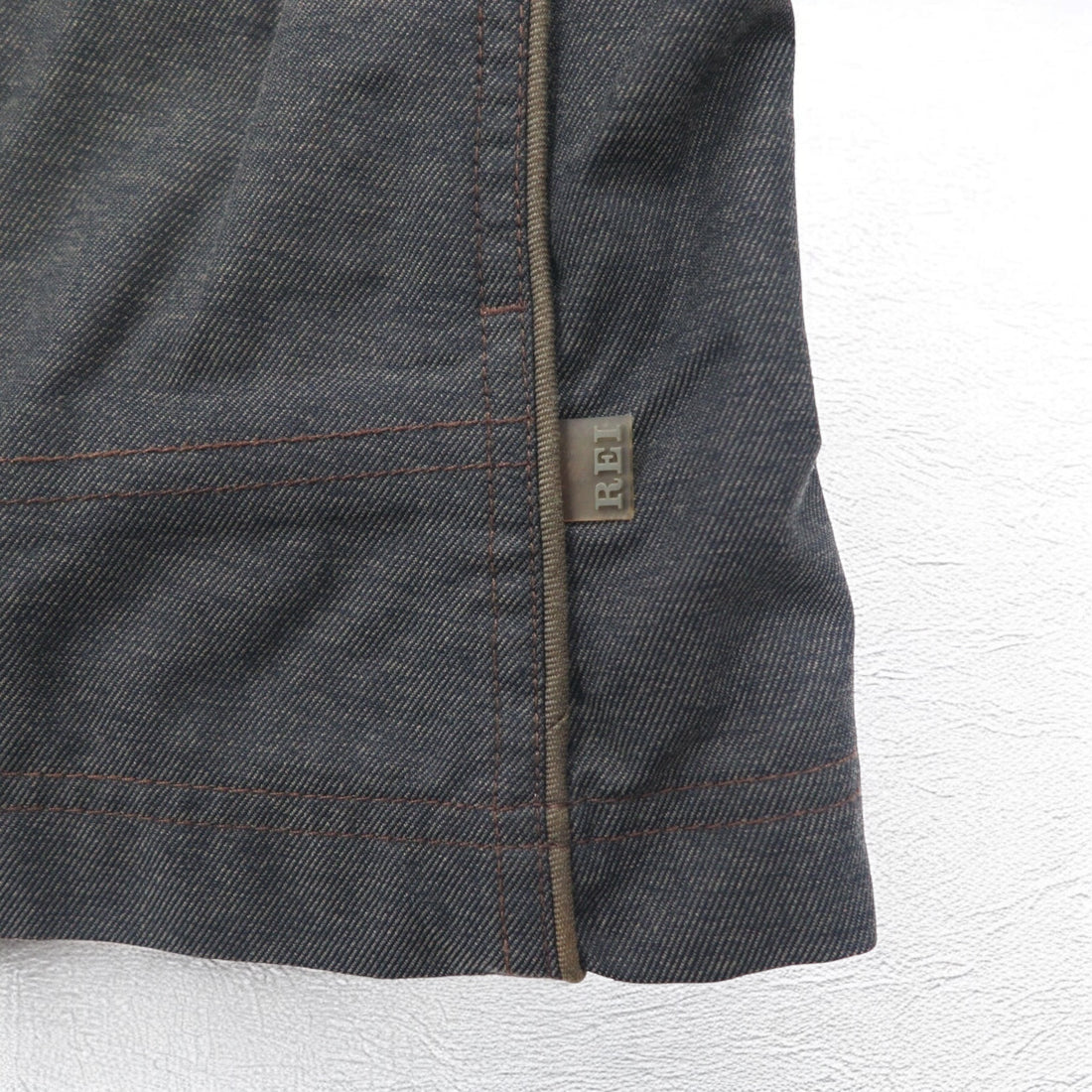 REI Outdoor Mountain Jacket S Grey Nylon Double Zip ELEMENTS