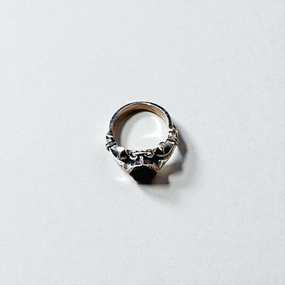 Vintage Silver Onyx Ring ブラックオニキス トライバル リング 指輪 14号 シルバー SILVER 925