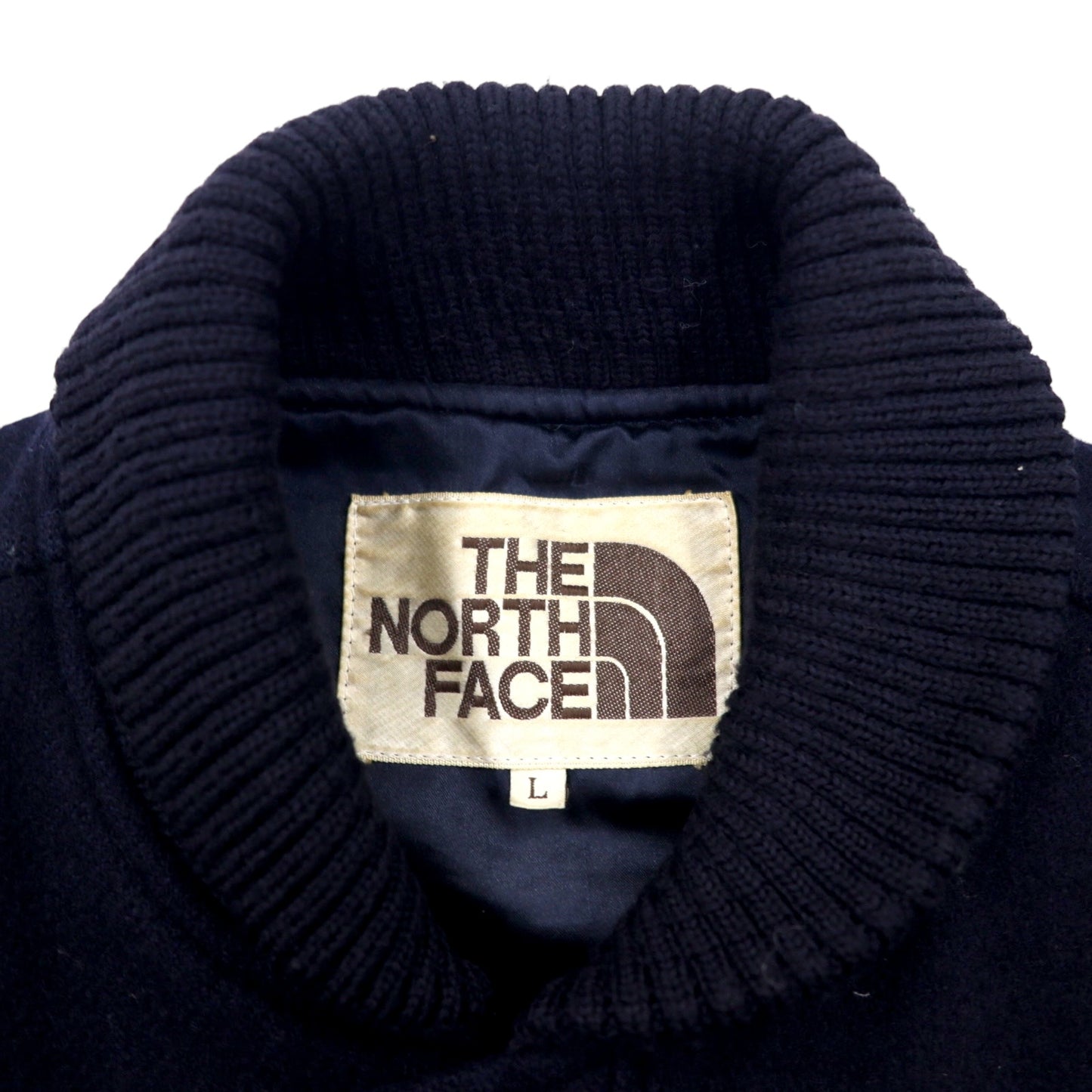 THE NORTH FACE 90年代 メルトン スタジャン L ネイビー ウール 日本製