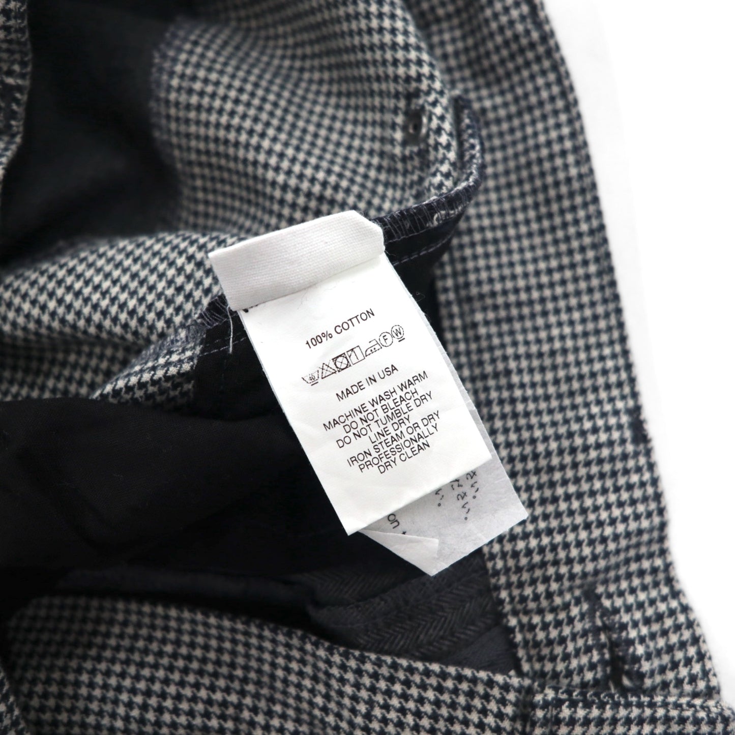 AiE ( Nepenthes ) 22AW USA製 クレイジーパターンパンツ Krazy Pant M グレー ヒッコリーストライプ ヘリンボーン 未使用品