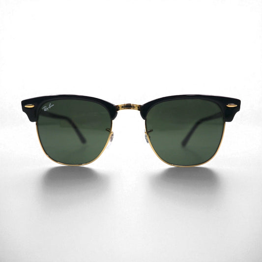 Ray-Ban クラブマスター CLUBMASTER ハーフリム サングラス ブラック RB3016 W0365 49-21 140 3N イタリア製