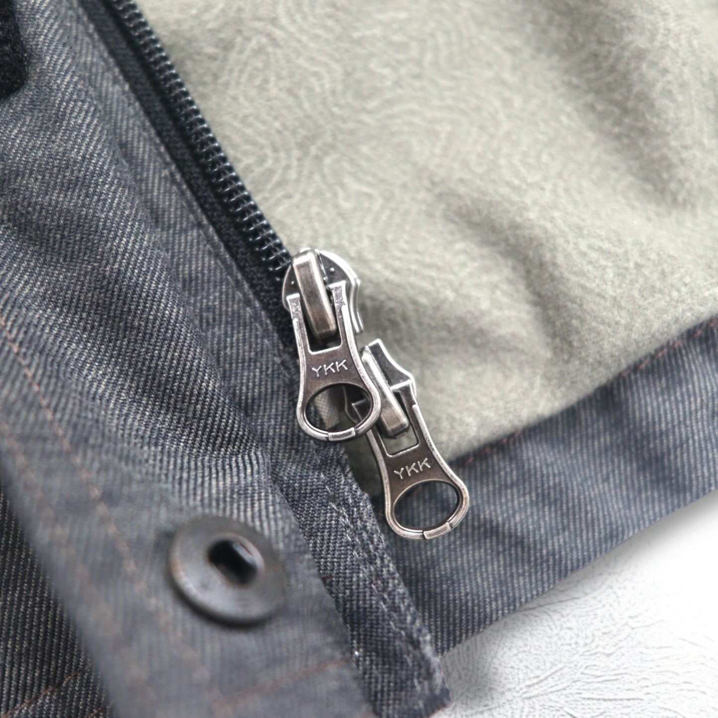 REI アウトドア マウンテンジャケット S グレー ナイロン ダブルジップ ELEMENTS