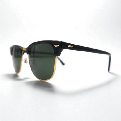 Ray-Ban クラブマスター CLUBMASTER ハーフリム サングラス ブラック RB3016 W0365 49-21 140 3N イタリア製