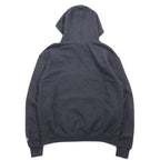 CHAMPION ECO FLEECE College Print Pullover Hoodie M Gray Cotton AKRON Arch Logo Fleece Lining