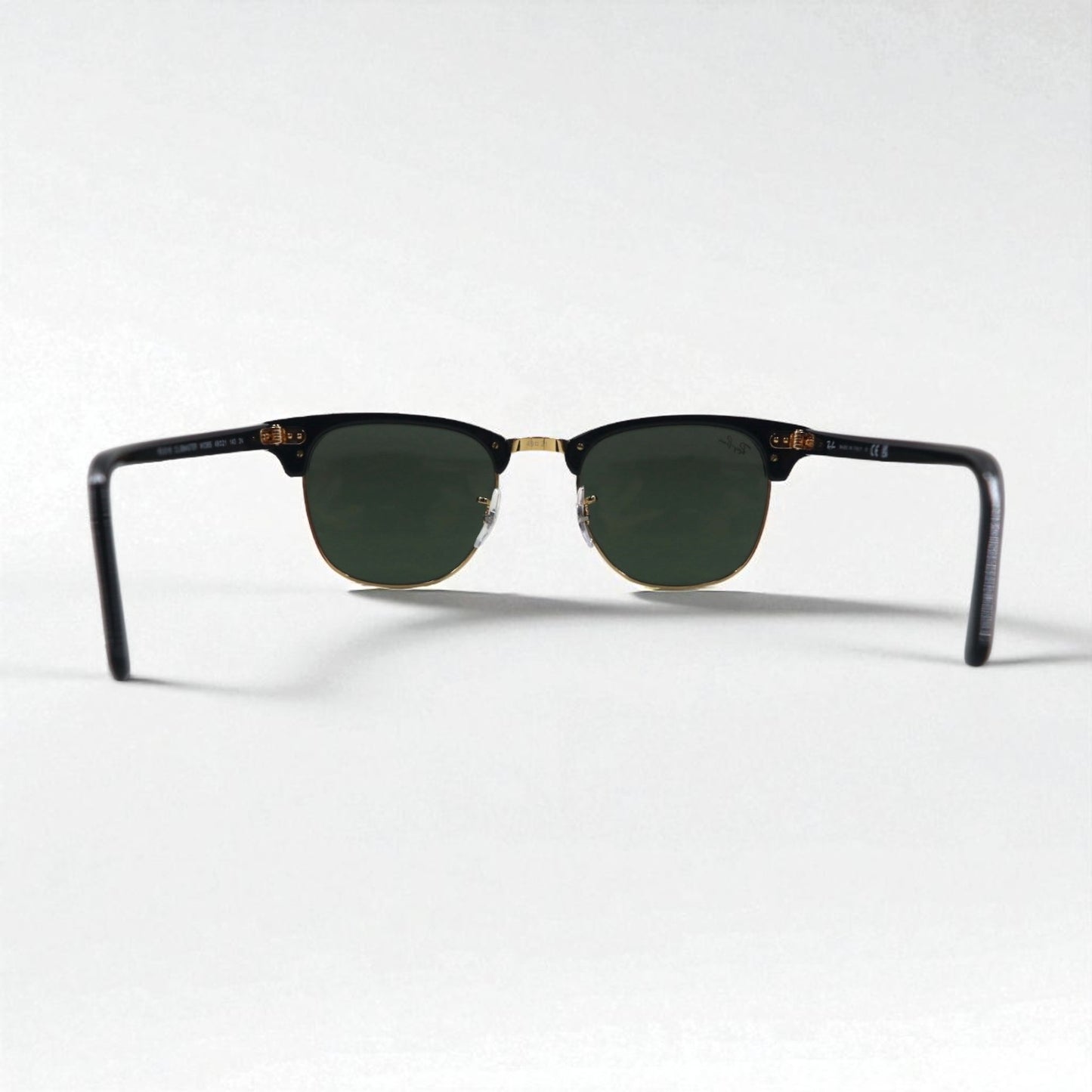 Ray-Ban クラブマスター CLUBMASTER ハーフリム サングラス ブラック RB3016 W0365 49-21 140 3N イタリア製
