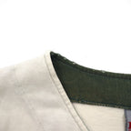 Badger Sportswear 90年代 USA製 ベースボールシャツ L クリーム コットン