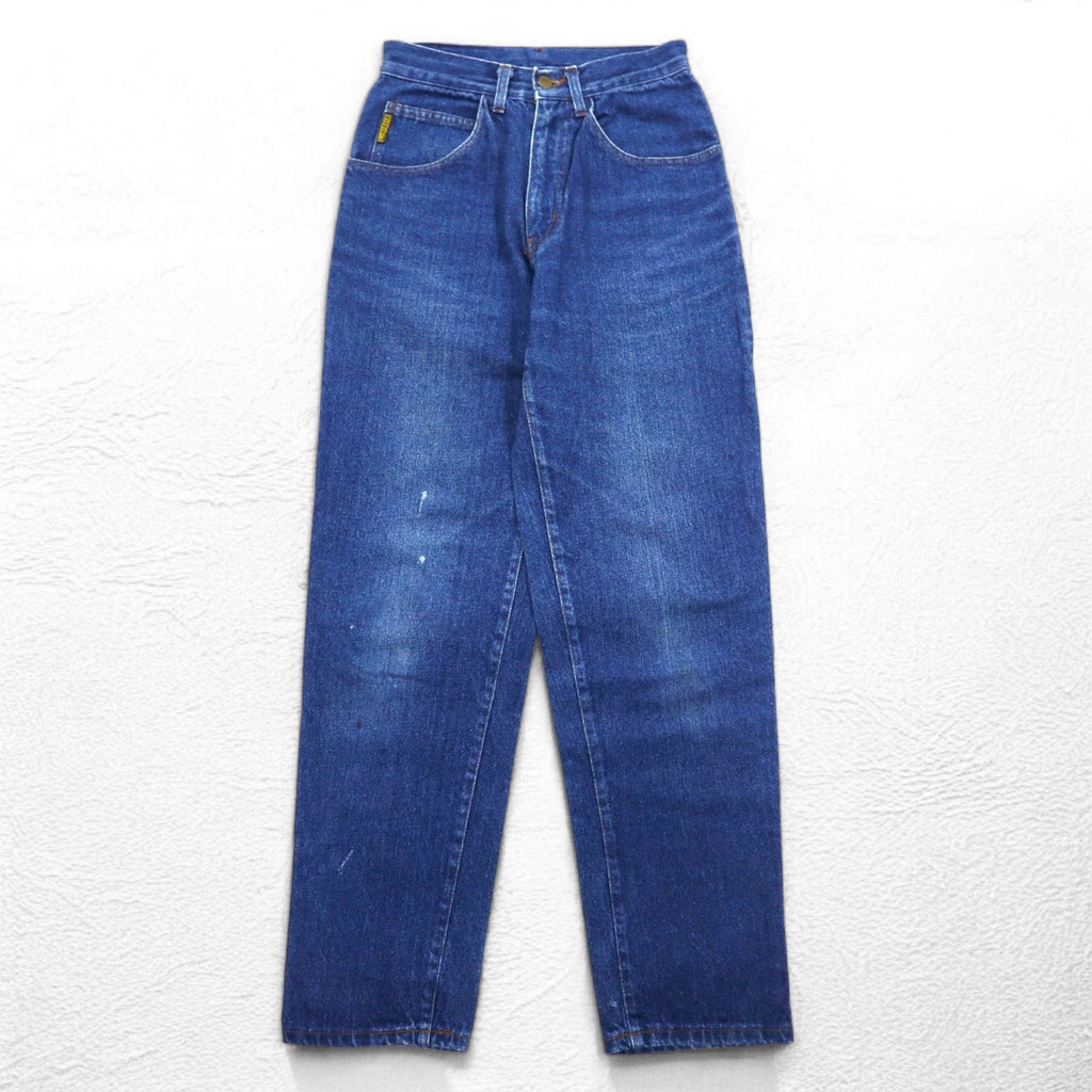 ARMANI JEANS Made in Italy 90s Tapered Denim Pants S Indigo Blue