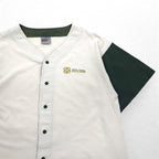 Badger Sportswear 90年代 USA製 ベースボールシャツ L クリーム コットン