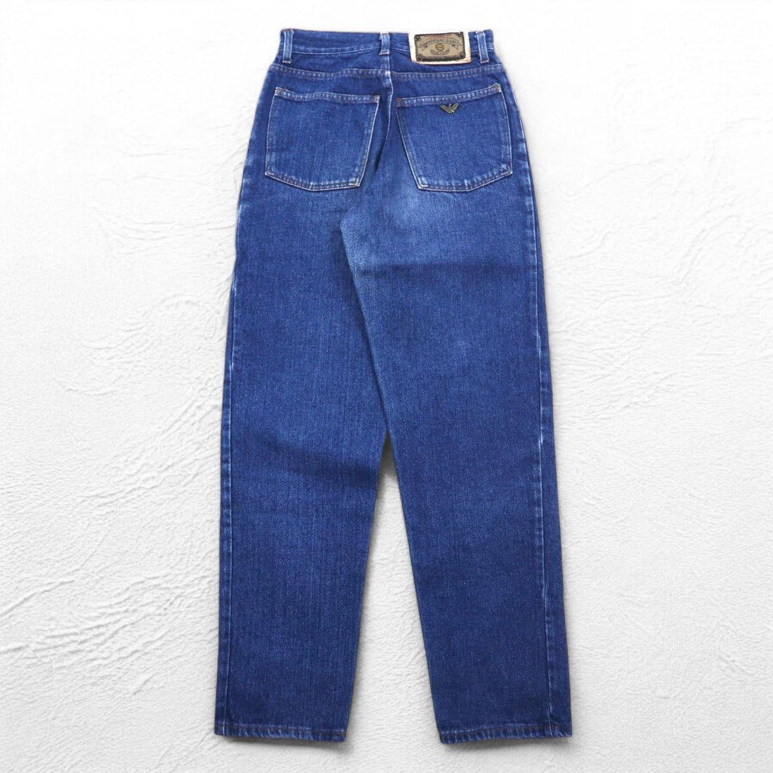 ARMANI JEANS Made in Italy 90s Tapered Denim Pants S Indigo Blue