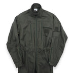 Vintage 90s French Military BIDERMANN UNIFORMES フランス空軍 フライトスーツ オールインワン ツナギ S カーキ ヘリンボーン ミリタリー 93-10-056