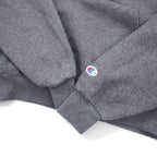 CHAMPION ECO FLEECE College Print Pullover Hoodie M Gray Cotton AKRON Arch Logo Fleece Lining