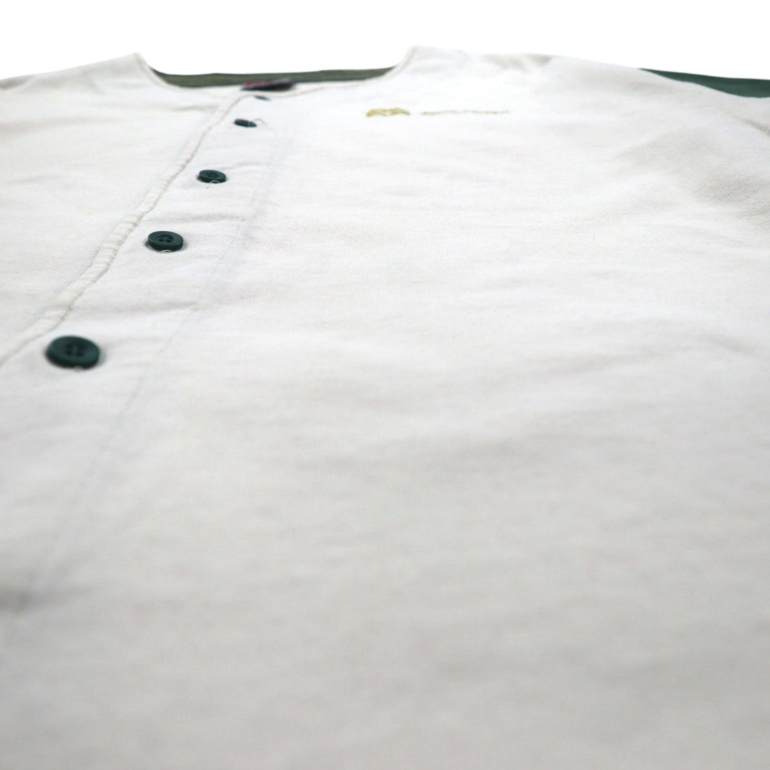 Badger Sportswear 90年代 USA製 ベースボールシャツ L クリーム コットン