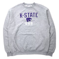 日本然リトテ-古着オンライン-Champion カレッジ プリント スウェット 2XL グレー コットン 裏起毛 NCAA K-STATE DAD ビッグサイズ エルサルバドル製-Champion College Print Sweatshirt 2XL Gray Cotton brushed lining NCAA K-STATE DAD Big Size El Salvador Made