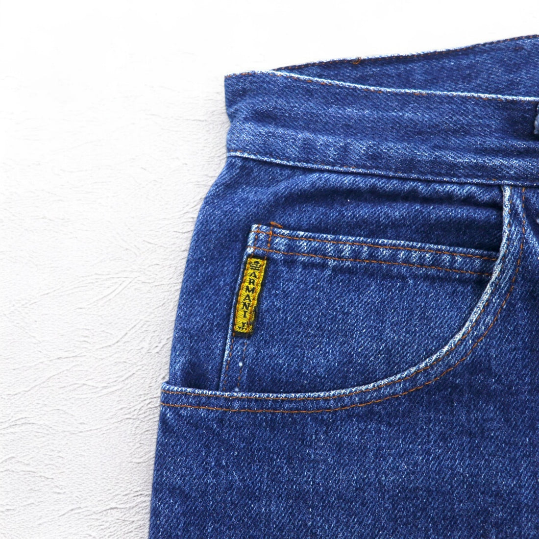 ARMANI JEANS Made in Italy 90s Tapered Denim Pants S Indigo Blue