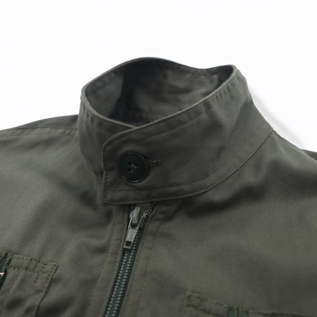 Vintage 90s French Military BIDERMANN UNIFORMES フランス空軍 フライトスーツ オールインワン ツナギ S カーキ ヘリンボーン ミリタリー 93-10-056