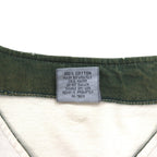 Badger Sportswear 90年代 USA製 ベースボールシャツ L クリーム コットン