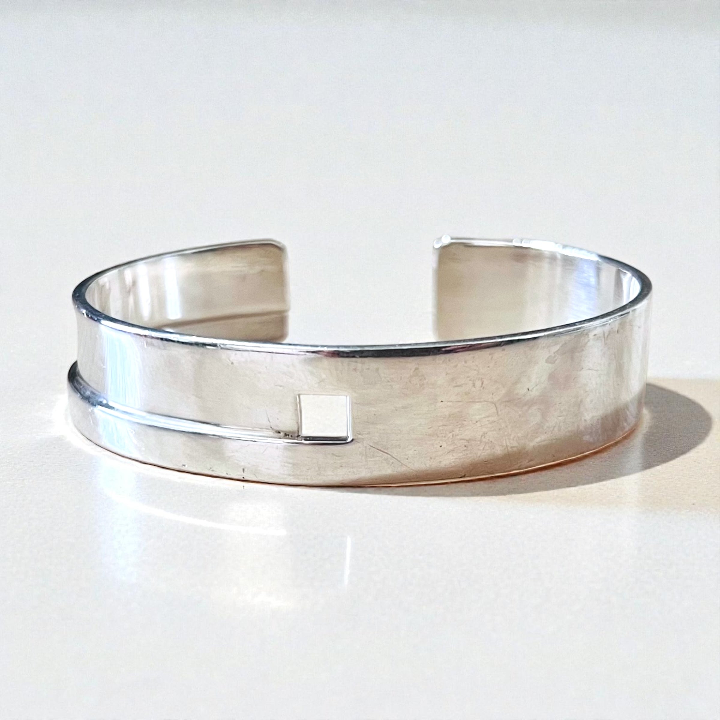 GUCCI 90年代 トムフォード期 オープン バングル カフブレスレット SILVER 925 シルバー イタリア製