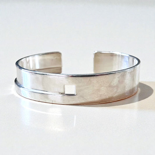 GUCCI 90年代 トムフォード期 オープン バングル カフブレスレット SILVER 925 シルバー イタリア製