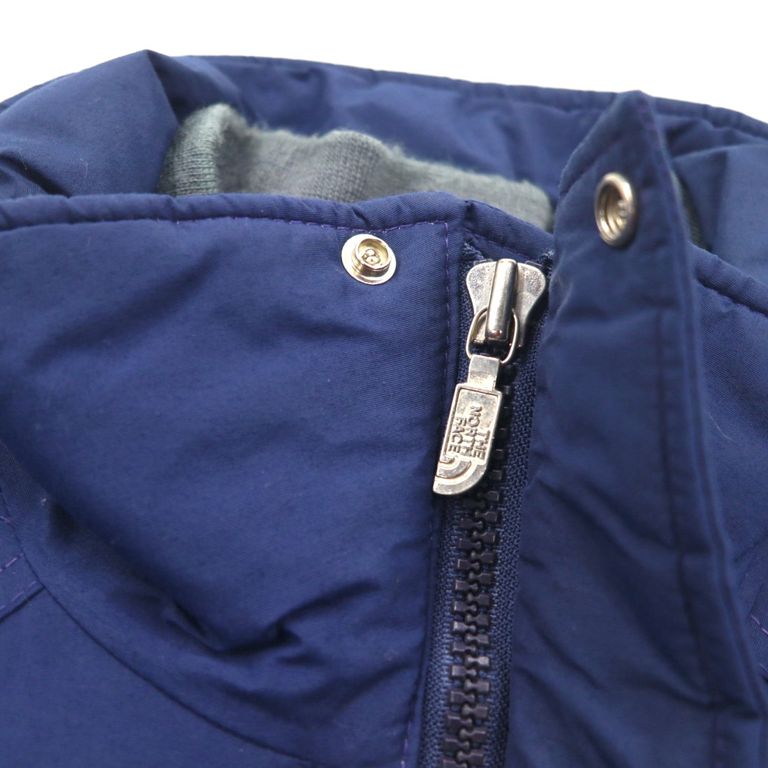 THE NORTH FACE 80s Brown Tag Made in USA GORE-TEX Padded Rain Coat Insulation Jacket, Size L, Navy Nylon Waterproof