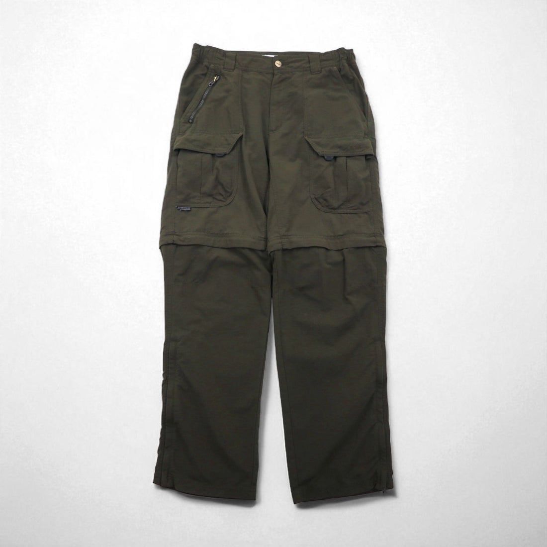 Columbia 2000s 2-Way Convertible Cargo Shorts, Size L, Nylon, TM8248 Titanium
