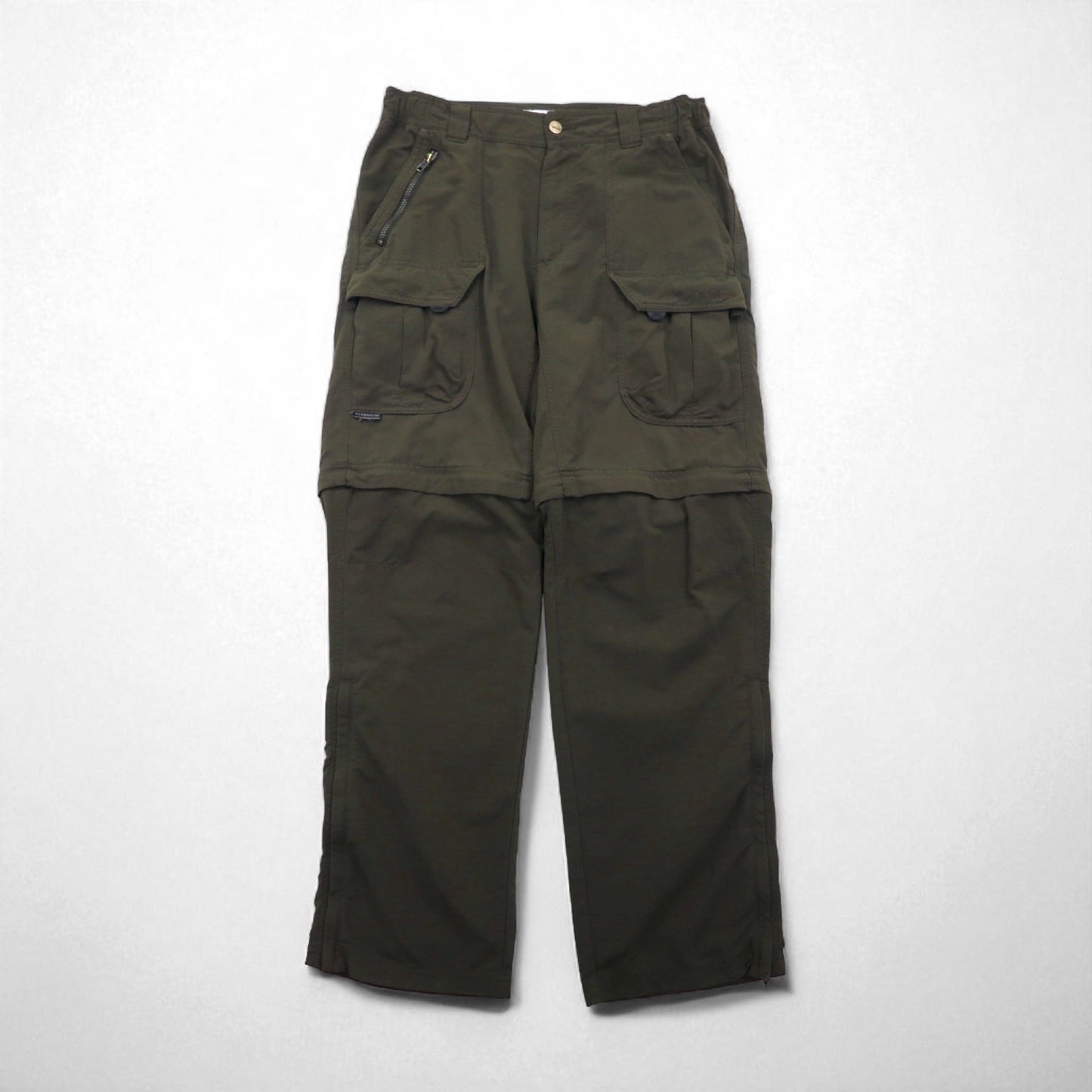 Columbia 2000s 2-Way Convertible Cargo Shorts, Size L, Nylon, TM8248 Titanium