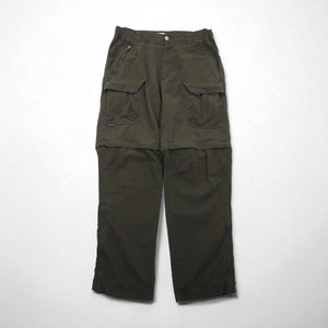 Columbia 00年代 2WAY コンバーチブル カーゴパンツ ショートパンツ L ナイロン TM8248 TITANIUM