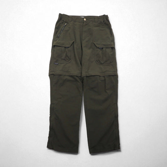 Columbia 00年代 2WAY コンバーチブル カーゴパンツ ショートパンツ L ナイロン TM8248 TITANIUM