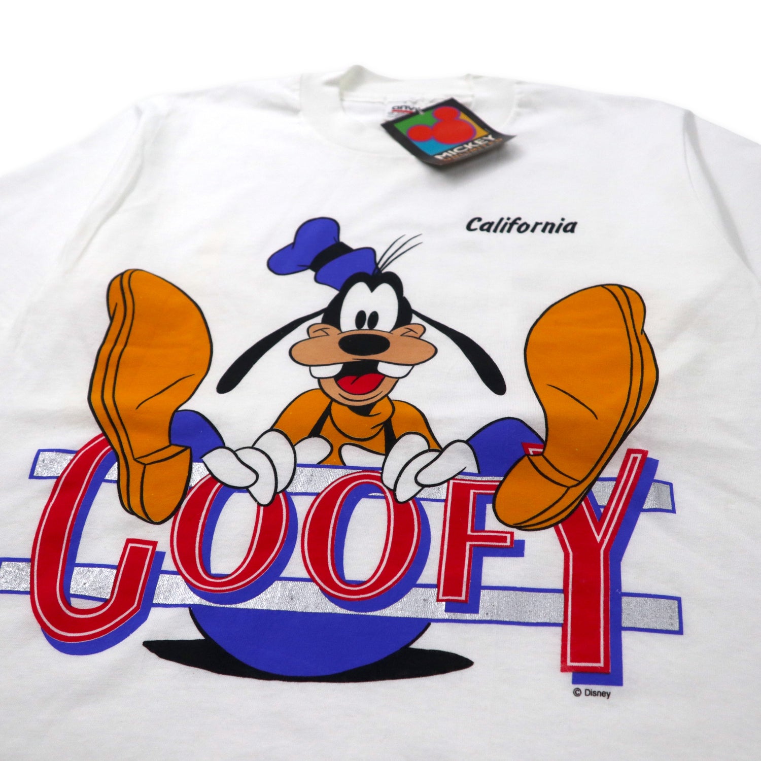 90年代ランク90年代 MICKEY＆CO. GOOFY グーフィー キャラクタープリントTシャツ USA製 メンズL ヴィンテージ /eaa354546